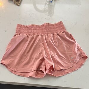 Nike Women's Soft Pink Athletic Shorts